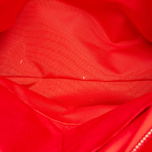 コーチ シグネチャー トートバッグ F57888 ブラウン レッド PVC レザー レディース COACH 【中古】