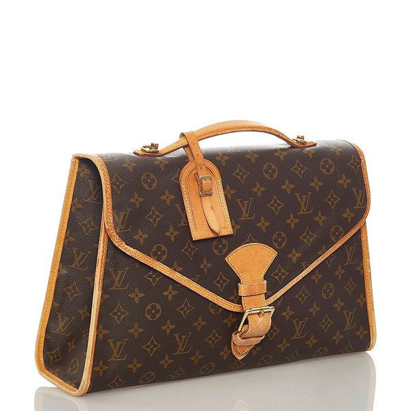 ルイ ヴィトン モノグラム ビバリー M51120 ブラウン PVC レザー ハンドバッグ ビジネスバッグ レディース LOUIS VUITTON 【中古】