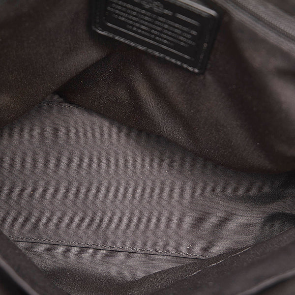 コーチ シグネチャー F36375 ブラック キャンバス レザー トートバッグ レディース COACH 【中古】