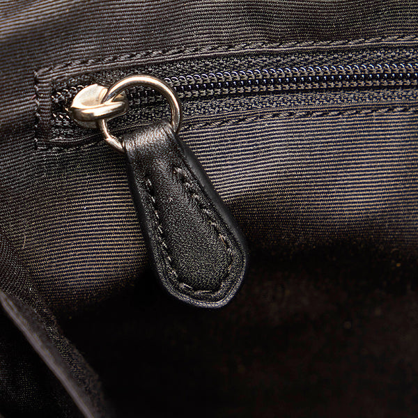 コーチ シグネチャー F36375 ブラック キャンバス レザー トートバッグ レディース COACH 【中古】