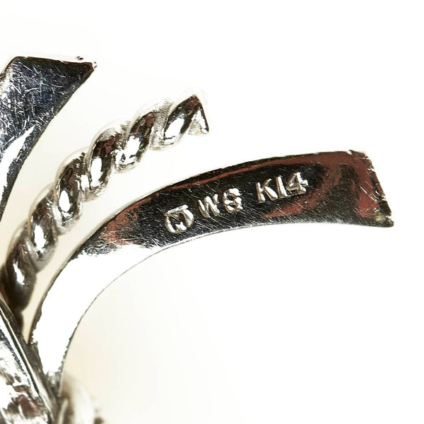 ミキモト K14WG ホワイトゴールド アコヤパール5～7mm ブローチ レディース MIKIMOTO 【中古】