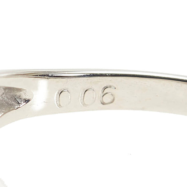 Pt900 プラチナ サファイア1.38ct ダイヤ0.06ct リング 指輪 レディース 9号 【中古】