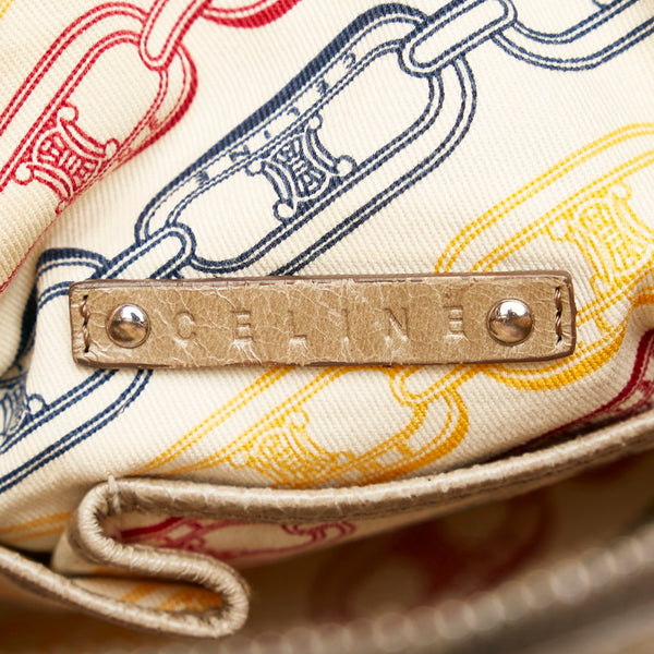 セリーヌ ハンドバッグ ベージュ レザー レディース CELINE 【中古】