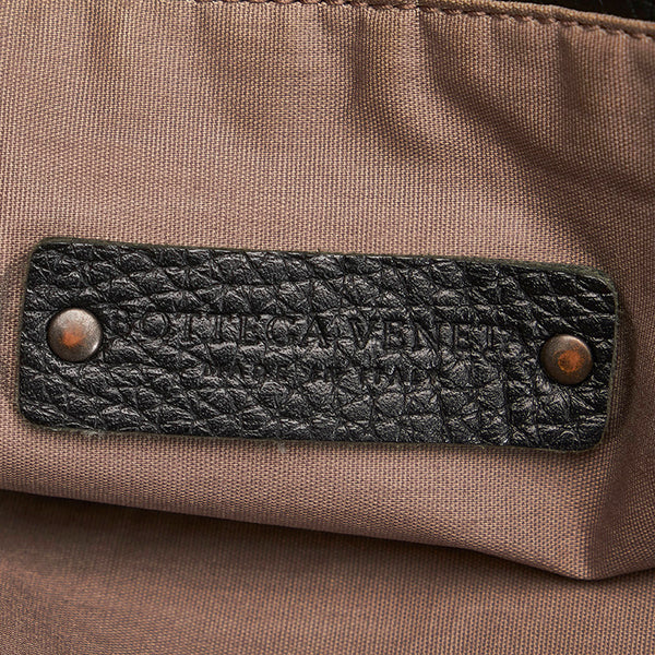 ボッテガヴェネタ イントレチャート ブラック レザー トートバック ショルダーバック 2WAY  メンズ BOTTEGAVENETA 【中古】