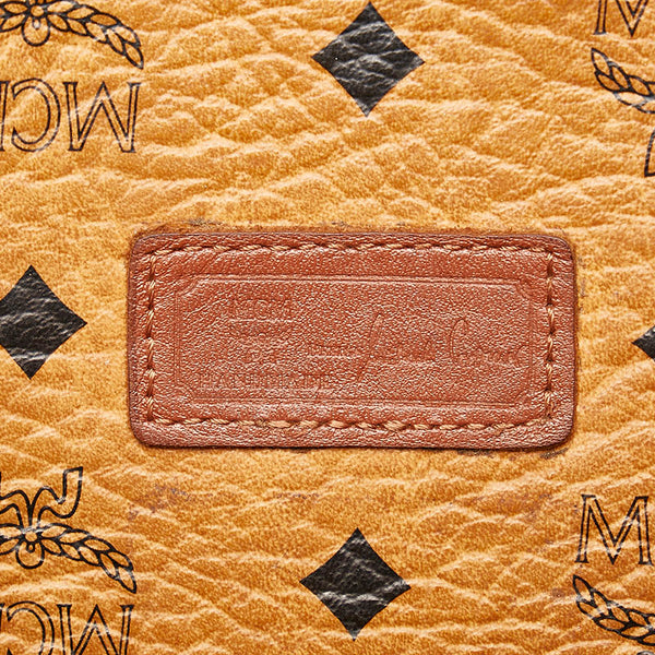エム シー エム ヴィセトス トートバッグ ブラウン レザー レディース MCM 【中古】