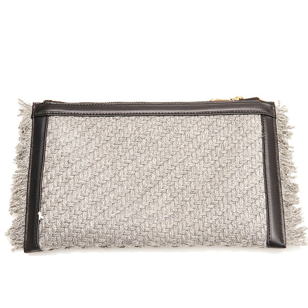 サマンサタバサ グレー ウール トートバッグ レディース Samantha Thavasa 【中古】