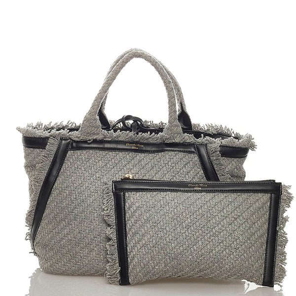 サマンサタバサ グレー ウール トートバッグ レディース Samantha Thavasa 【中古】