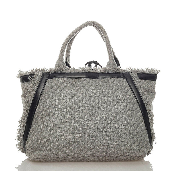 サマンサタバサ グレー ウール トートバッグ レディース Samantha Thavasa 【中古】