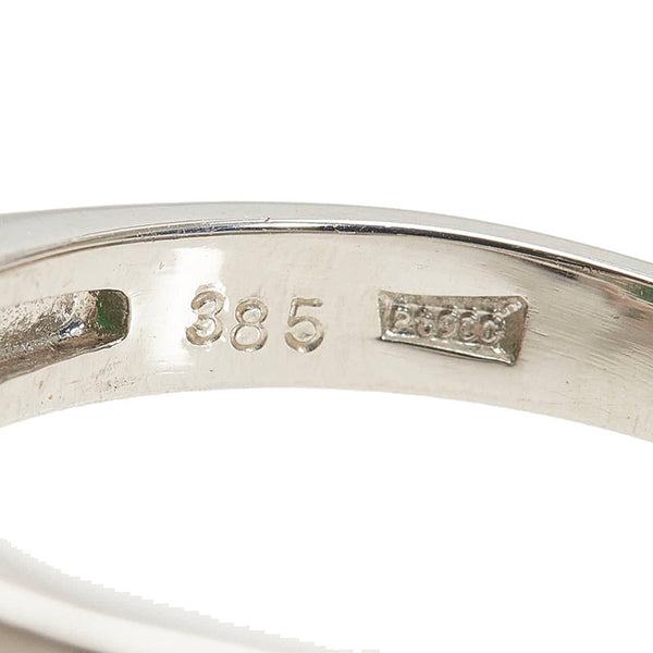 Pt900 プラチナ ひすい3.85ct ダイヤ0.30ct リング 指輪 レディース 14号 【中古】