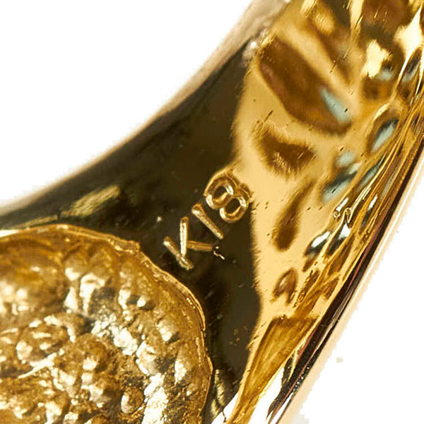 K18YG イエローゴールド ブルートパーズ12.10ct ダイヤ0.48ct リング 指輪 レディース 15.5号 【中古】