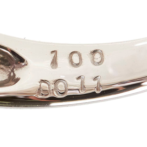 Pt900 プラチナ インペリアルトパーズ1.00ct ダイヤ0.11ct リング 指輪 レディース 8号 【中古】