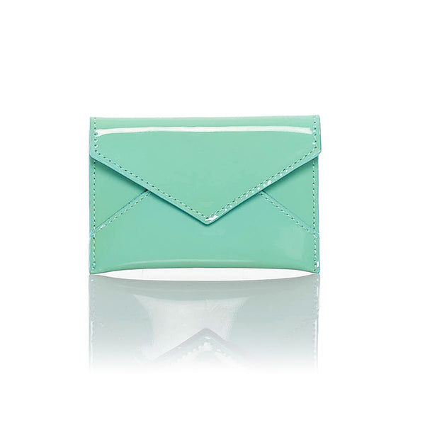 ティファニー カードケース ライトブルー レザー レディース TIFFANY&Co. 【中古】