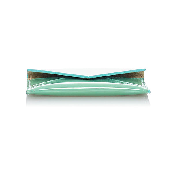 ティファニー カードケース ライトブルー レザー レディース TIFFANY&Co. 【中古】