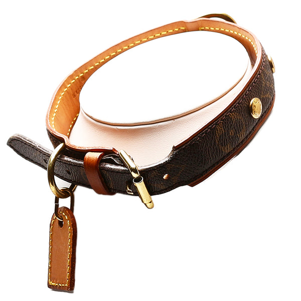 ルイ ヴィトン モノグラム コリエ バクスターGM M58070 ブラウン PVC レザー 首輪 レディース LOUIS VUITTON 【中古】