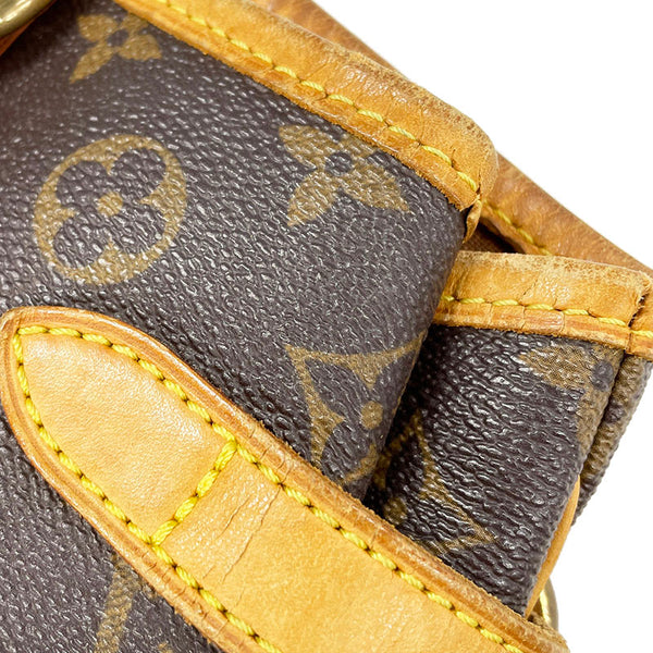 ルイ ヴィトン モノグラム バティニョール  トートバッグ M51154 ブラウン PVC レザー レディース LOUIS VUITTON 【中古】