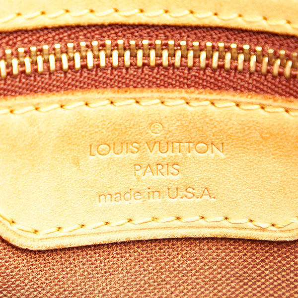 ルイ ヴィトン モノグラム バティニョール  トートバッグ M51154 ブラウン PVC レザー レディース LOUIS VUITTON 【中古】