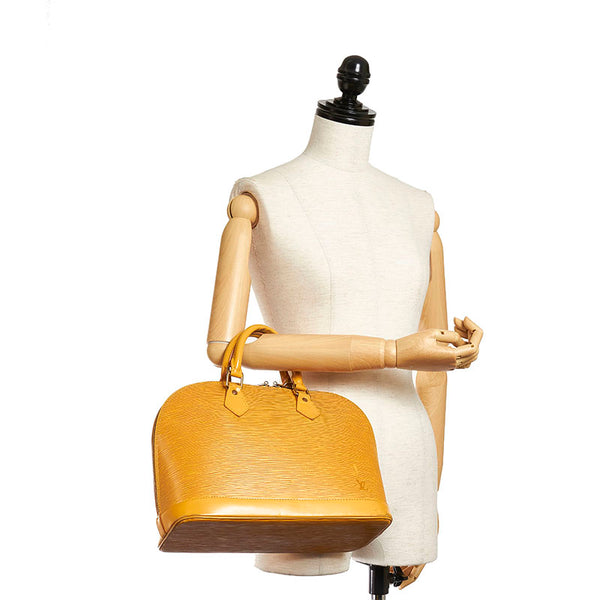 ルイ ヴィトン エピ アルマ M52149 イエロー レザー ハンドバッグ レディース LOUIS VUITTON 【中古】