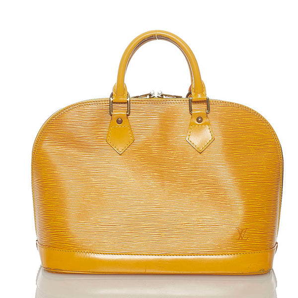 ルイ ヴィトン エピ アルマ M52149 イエロー レザー ハンドバッグ レディース LOUIS VUITTON 【中古】