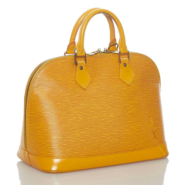 ルイ ヴィトン エピ アルマ M52149 イエロー レザー ハンドバッグ レディース LOUIS VUITTON 【中古】