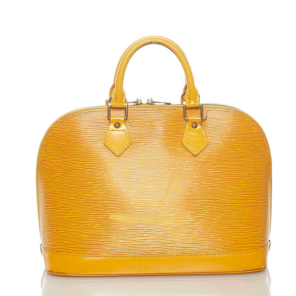 ルイ ヴィトン エピ アルマ M52149 イエロー レザー ハンドバッグ レディース LOUIS VUITTON 【中古】