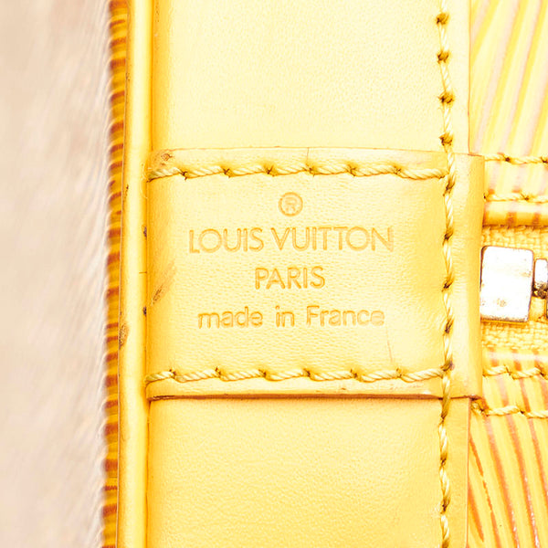 ルイ ヴィトン エピ アルマ M52149 イエロー レザー ハンドバッグ レディース LOUIS VUITTON 【中古】