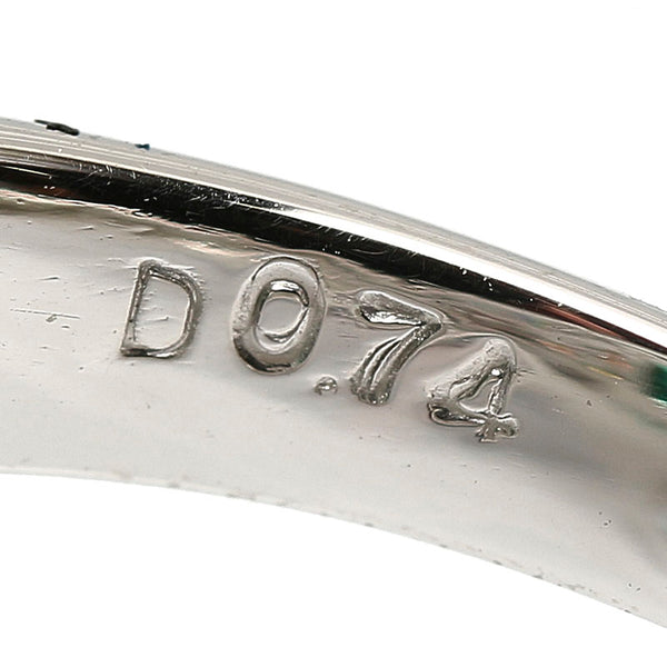 Pt900 プラチナ エメラルド1.50ct ダイヤ0.74ct リング 指輪 レディース 11号 【中古】