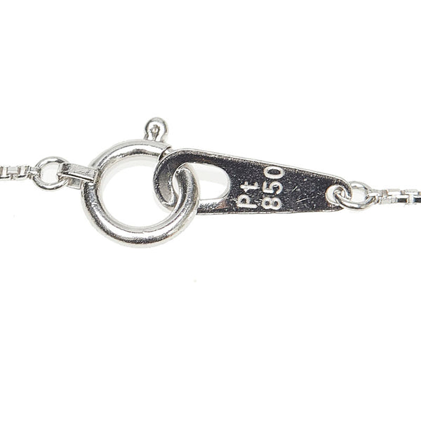 Pt900 プラチナ Pt850 プラチナ ダイヤ0.52ct ネックレス レディース 【中古】