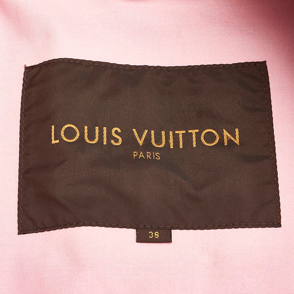 ルイ ヴィトン ピンク コットン トレンチコート レディース LOUIS VUITTON 【中古】