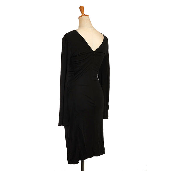 グッチ ワンピース  ドレス ブラック レーヨン アセテート レディース GUCCI 【中古】