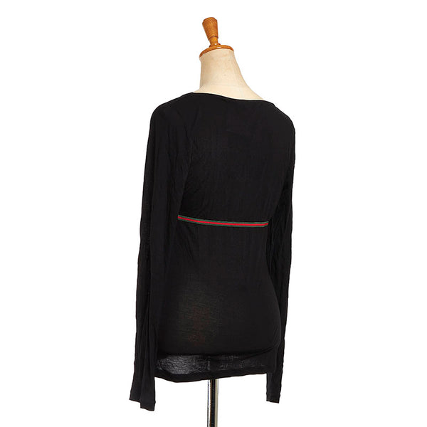 グッチ ブラック レーヨン モダール その他トップス レディース GUCCI 【中古】