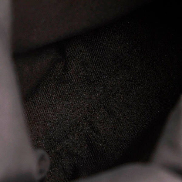 グッチ GGキャンバス シェリーライン ショルダーバッグ トートバッグ 131186 ブラック キャンバス レザー レディース GUCCI 【中古】