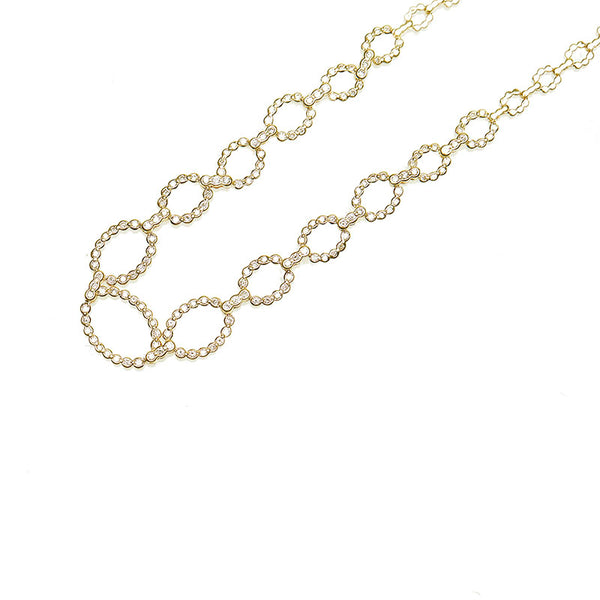 K18YG イエローゴールド ダイヤ1.71ct ネックレス レディース 【中古】