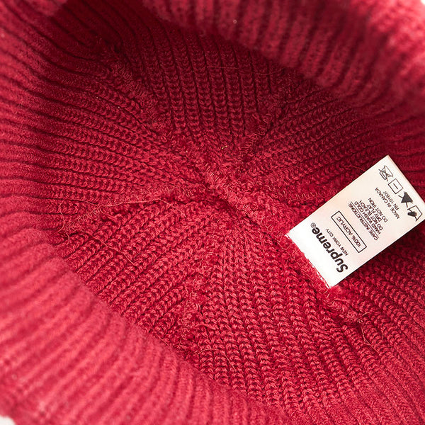 シュプリーム Loose Gauge Beanie ニットキャップ ダークピンク アクリル メンズ Supreme 【中古】