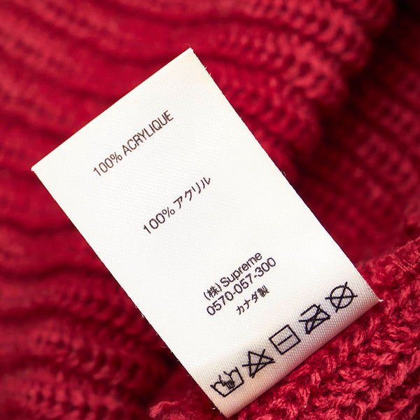シュプリーム Loose Gauge Beanie ニットキャップ ダークピンク アクリル メンズ Supreme 【中古】