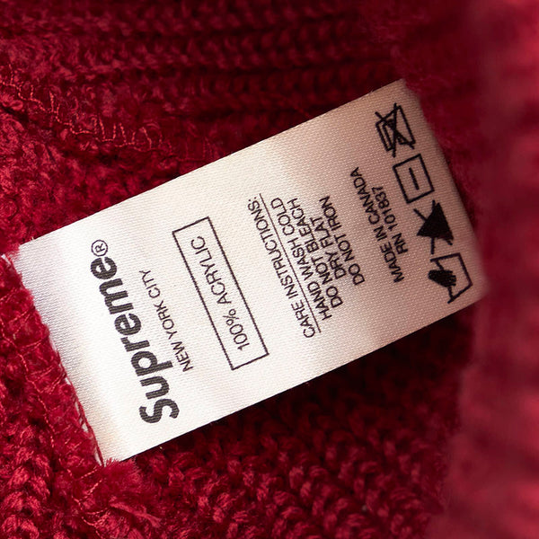 シュプリーム Loose Gauge Beanie ニットキャップ ダークピンク アクリル メンズ Supreme 【中古】
