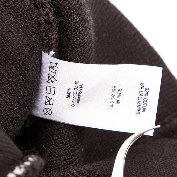 シュプリーム Big Logo Beanie ブラック ホワイト コットン カシミヤ ニットキャップ メンズ Supreme 【中古】