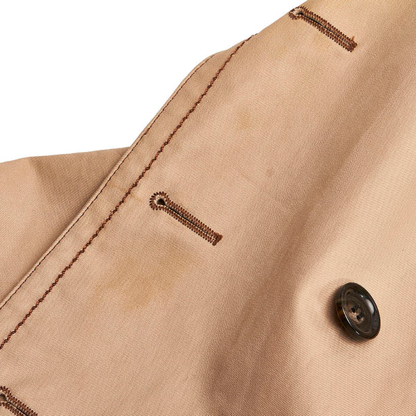 バーバリーブルーレーベル ベージュ コットン トレンチコート レディース BURBERRY BLUE LABEL 【中古】