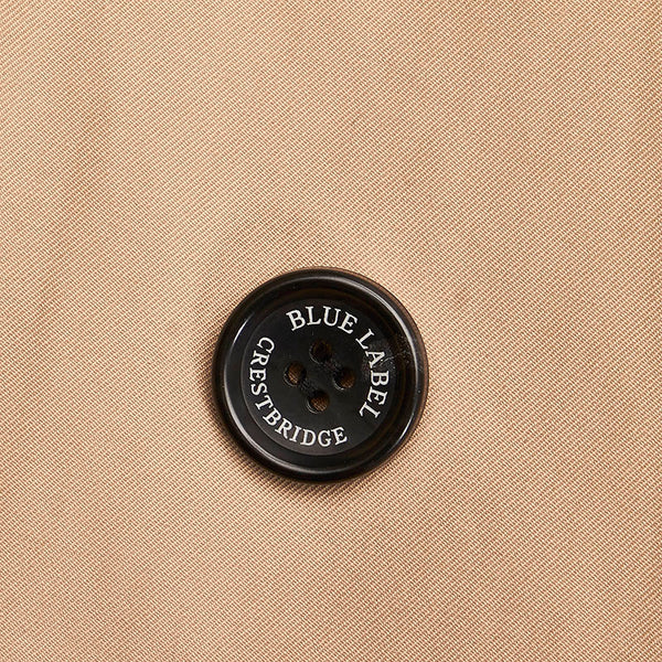 バーバリーブルーレーベル ベージュ コットン トレンチコート レディース BURBERRY BLUE LABEL 【中古】