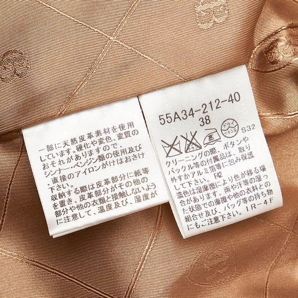 バーバリーブルーレーベル ベージュ コットン トレンチコート レディース BURBERRY BLUE LABEL 【中古】