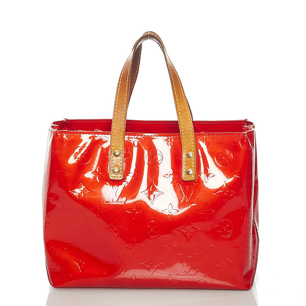 ルイ ヴィトン モノグラム ヴェルニ リードPM M91088 レッド ルージュ パテントレザー ハンドバッグ レディース LOUIS VUITTON 【中古】