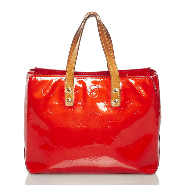 ルイ ヴィトン モノグラム ヴェルニ リードPM M91088 レッド ルージュ パテントレザー ハンドバッグ レディース LOUIS VUITTON 【中古】