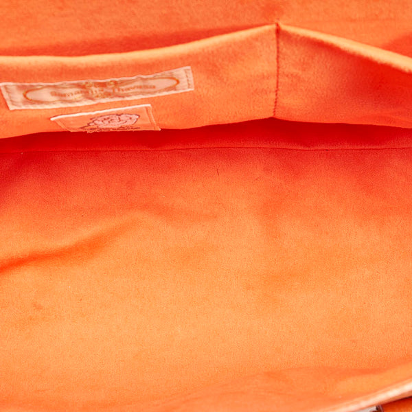 サマンサタバサ ハンドバッグ オレンジ レザー レディース Samantha Thavasa 【中古】