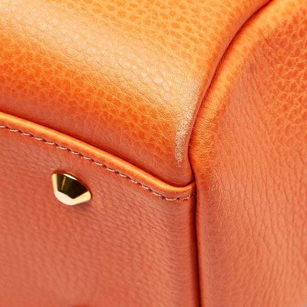 サマンサタバサ ハンドバッグ オレンジ レザー レディース Samantha Thavasa 【中古】