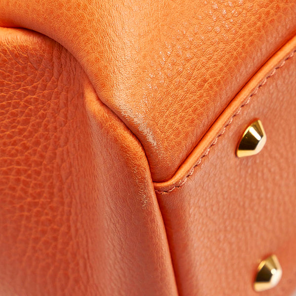 サマンサタバサ ハンドバッグ オレンジ レザー レディース Samantha Thavasa 【中古】