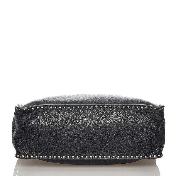 マイケルコース ブラック レザー チェーン ショルダーバッグ レディース Michael Kors 【中古】