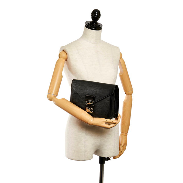 ルイ ヴィトン エピ ポシェット セリエ ドラゴンヌ M52762 ノワール レザー セカンドバッグ メンズ LOUIS VUITTON 【中古】