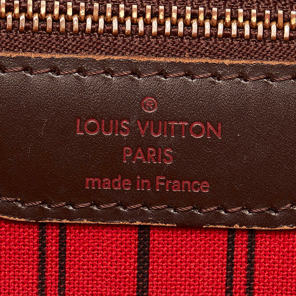 ルイ ヴィトン ダミエ ネヴァーフル MM N41358 ブラウン PVC レザー トートバッグ レディース LOUIS VUITTON 【中古】