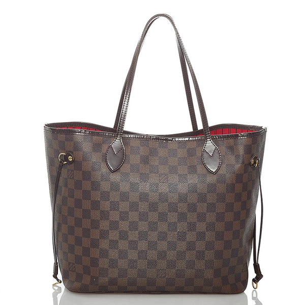 ルイ ヴィトン ダミエ ネヴァーフル MM N41358 ブラウン PVC レザー トートバッグ レディース LOUIS VUITTON 【中古】