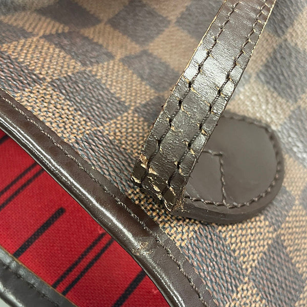 ルイ ヴィトン ダミエ ネヴァーフル MM N41358 ブラウン PVC レザー トートバッグ レディース LOUIS VUITTON 【中古】
