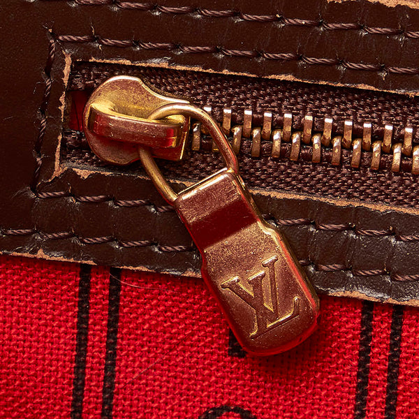 ルイ ヴィトン ダミエ ネヴァーフル MM N41358 ブラウン PVC レザー トートバッグ レディース LOUIS VUITTON 【中古】
